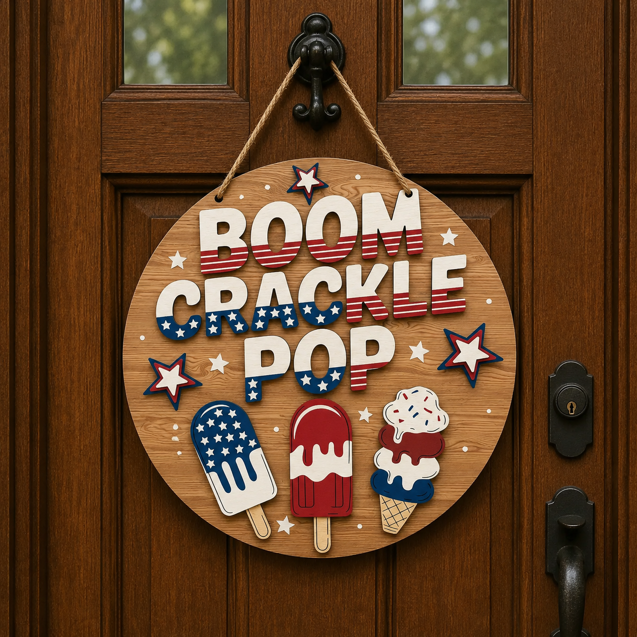 Boom Crackle Pop DIY Door Sign KitC