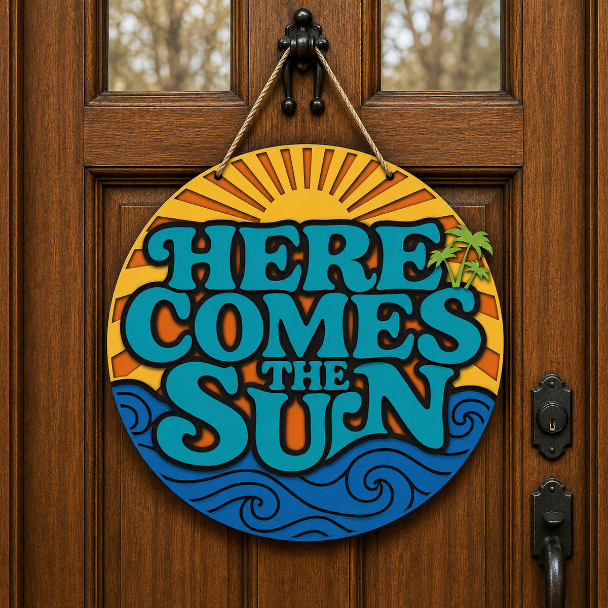 Here Comes the Sun DIY Door Sign Kit