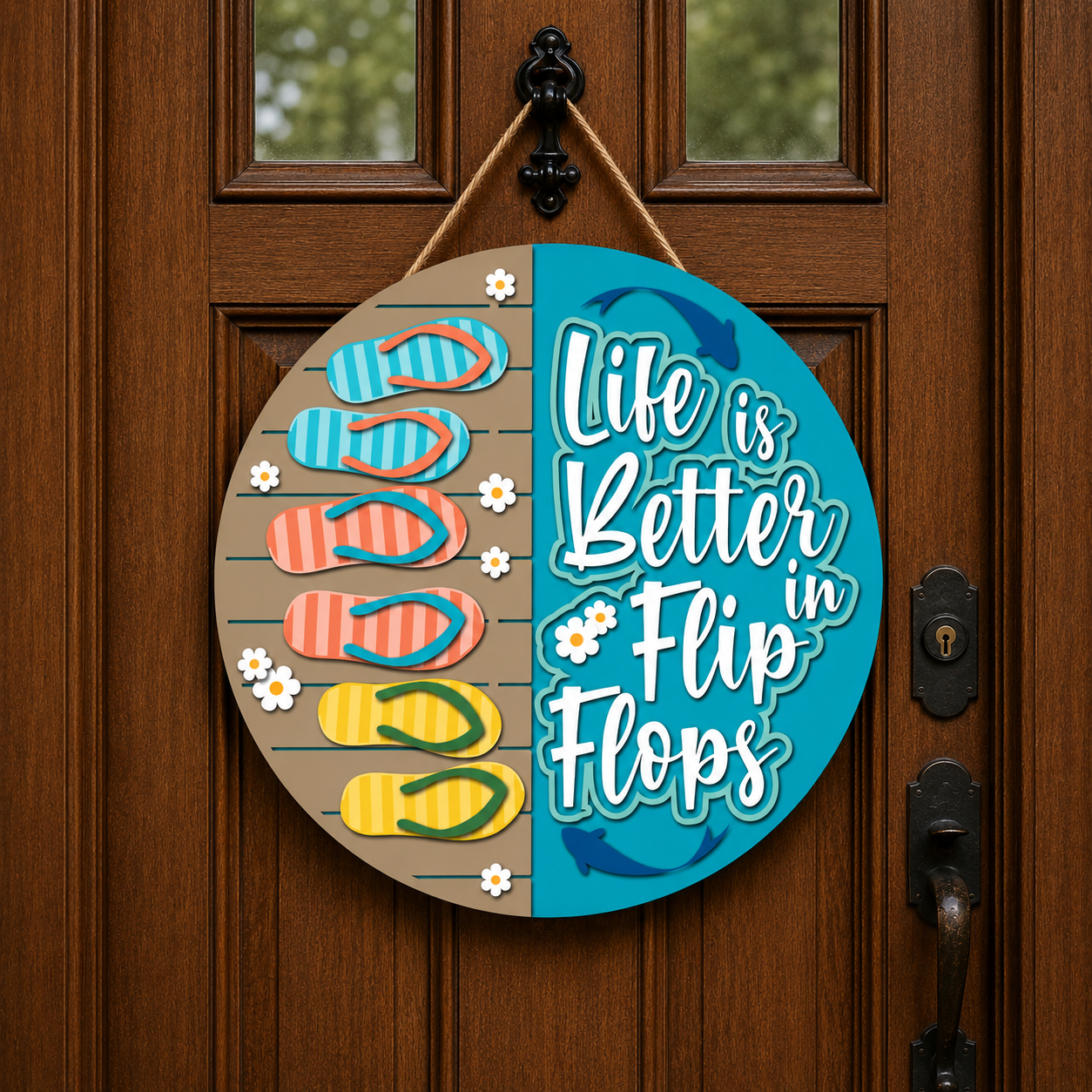 Life is Better in Flip Flops DIY Door Sign Kit