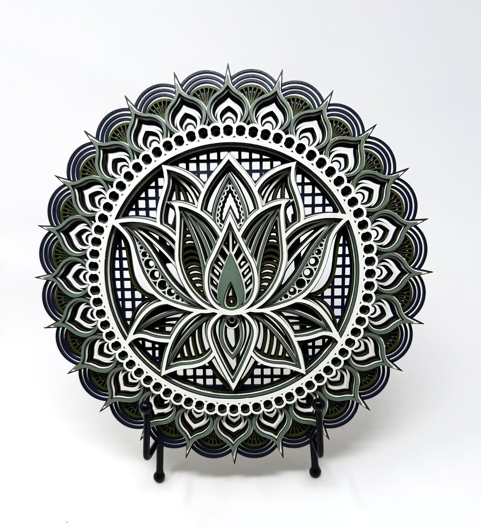 Decorative layered design with lotus flower from Thistlewood Creations