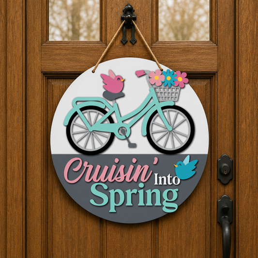 Crusin' into Spring DIY Door Sign Kit