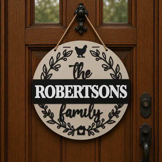 Personalized Family DIY Door Sign Kit