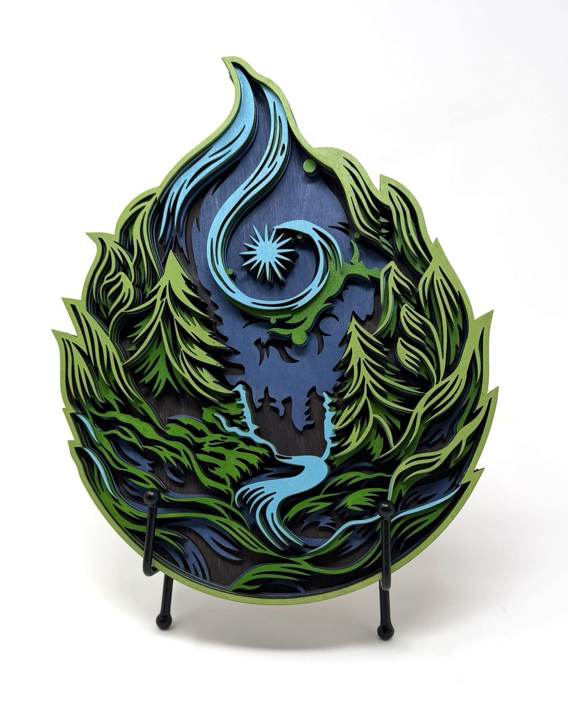 Decorative layered Starry Nature design from Thistlewood Creations
